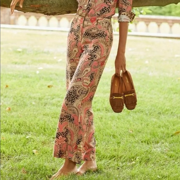 💖NWT SILK BLEND J.MCLAUGHLIN PAISLEY PANTS 💖 SO PRETTY❣️ - Picture 7 of 10